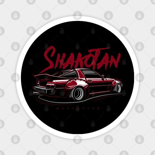 Shakotan RX7 Magnet by Markaryan